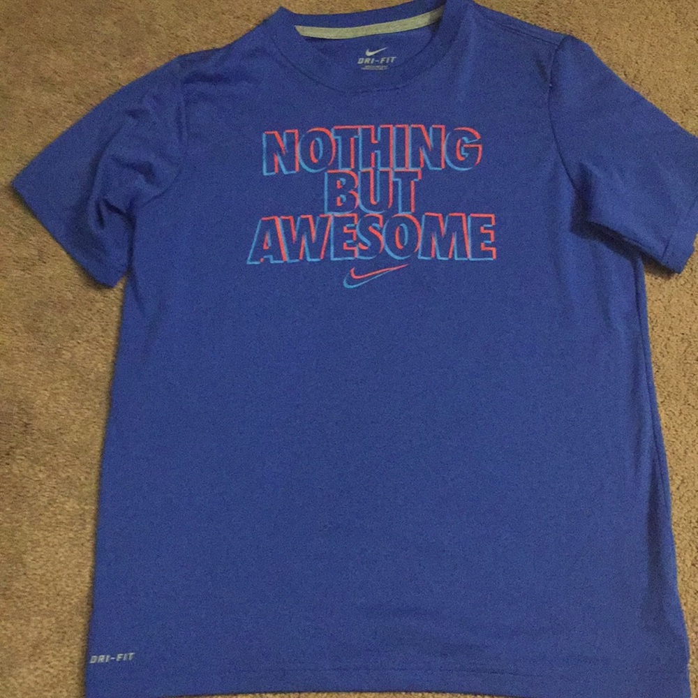 Nike dry-fit boys tee “Nothing but Awesome”